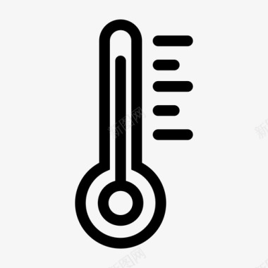 温度计气候实验室图标图标