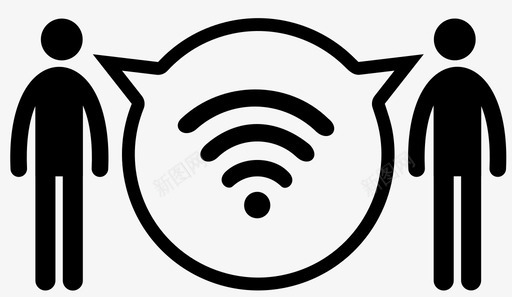 群加群wifi协议决策图标图标