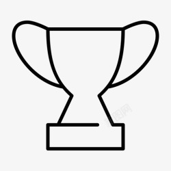 金杯标志奖杯冠军金杯图标高清图片