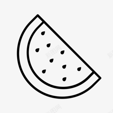 西瓜食物水果图标图标