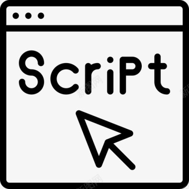 编码脚本编码开发图标图标