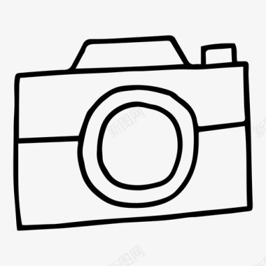 相机标志照相机照片图标图标
