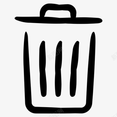便利垃圾垃圾桶便利商务卷8图标图标