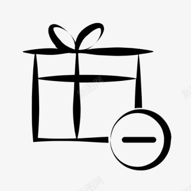 礼品礼物移除生日礼物礼品盒图标图标