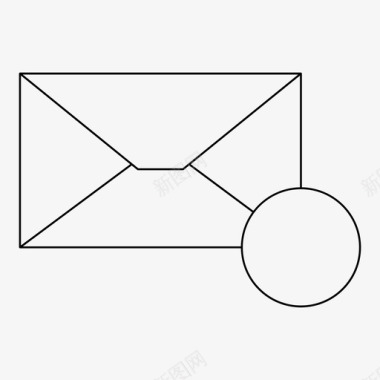 信封样式信件信封通知图标图标