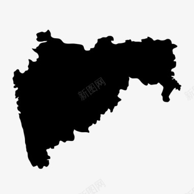 马哈拉施特拉邦印度马拉地图标图标