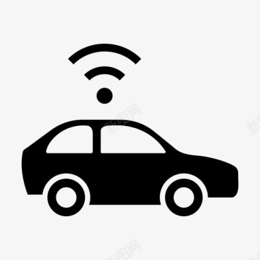 无人驾驶汽车自动驾驶汽车汽车wifi图标图标