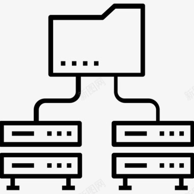 兴趣的引擎网络工作流层次结构共享图标图标