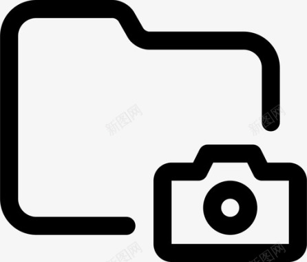 文件夹照相机文档图标图标