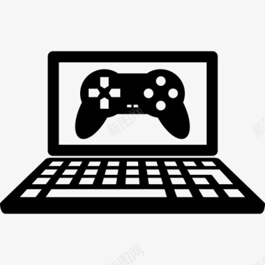 笔记本电脑游戏控制器游戏图标图标