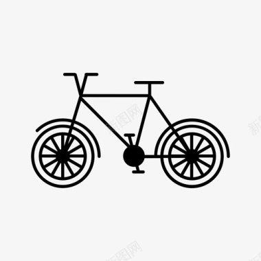 自行车电动自行车卡车和车辆图标图标