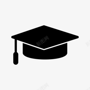 毕业帽学位文凭图标图标