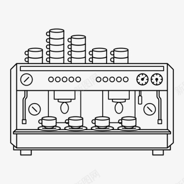 咖啡机免抠图片咖啡机咖啡师咖啡图标图标