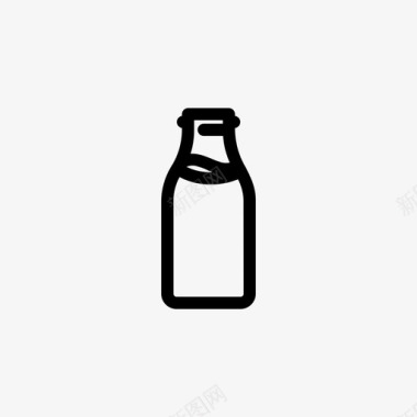 牛奶瓶牛奶饮料图标图标