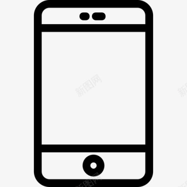 线稿手机iphone智能手机图标图标
