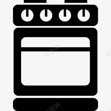 厨房烤箱电器烹饪图标图标
