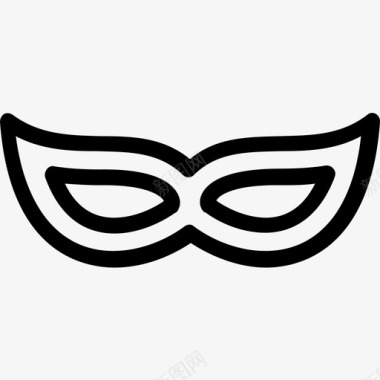嘉年华面具服装眼罩图标图标