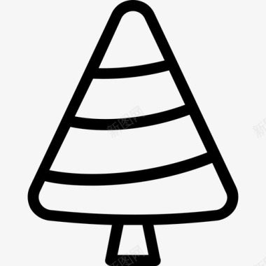 冷杉圣诞树冷杉树自然图标图标
