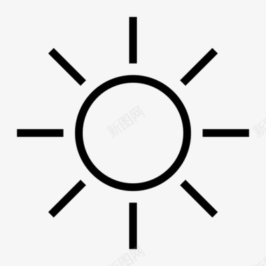 Sun太阳图标