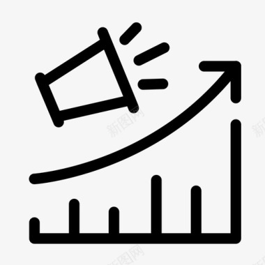 销售与营销绩效图标图标