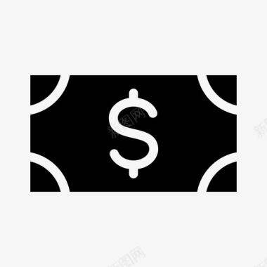 美元钞票现金货币图标图标