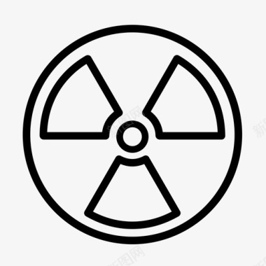 放射性核科学图标图标
