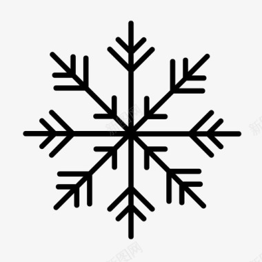下雪雪花高山圣诞节图标图标
