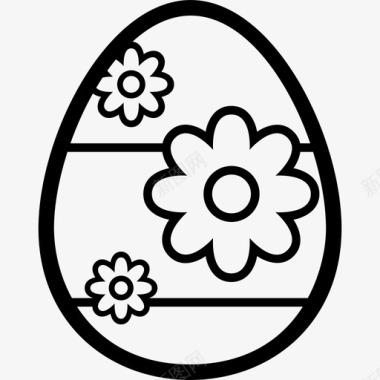 花蛋巧克力复活节图标图标