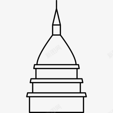 都灵的安东内利安娜鼹鼠纪念碑纪念碑3图标图标