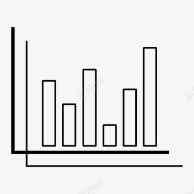条形图比较图表图标图标