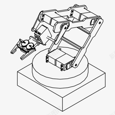 机械制造业机械臂未来工业图标图标