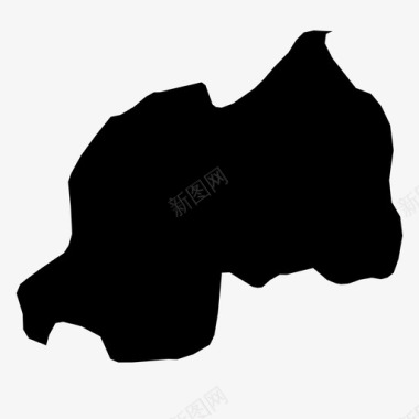 国家卢旺达非洲国家图标图标