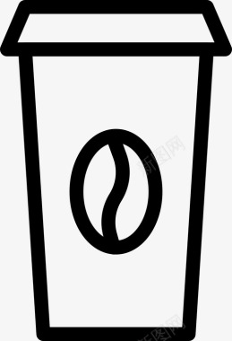 咖啡杯客栈酒吧图标图标
