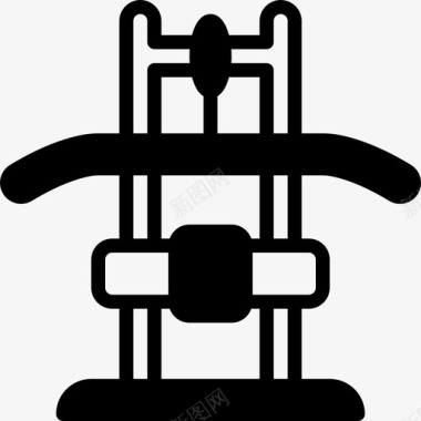 solid健身器材游戏运动图标图标