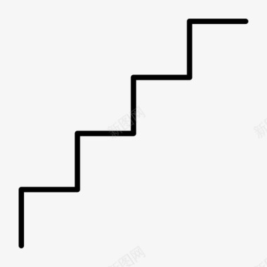 楼梯波洛楼梯台阶图标图标