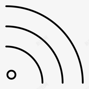 无线连接信号无线因特网图标图标