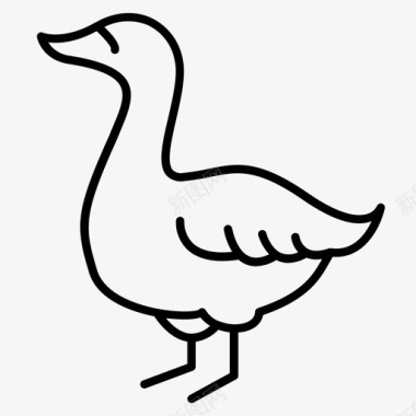 鸭动物鸟图标图标