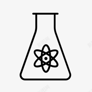 核科学化学实验图标图标