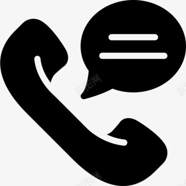 电话留言交流对话图标图标