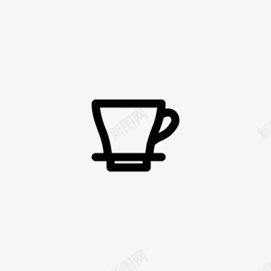 咖啡过滤器冲泡杯子图标图标