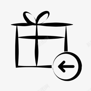 以前的礼物生日礼物礼品盒图标图标