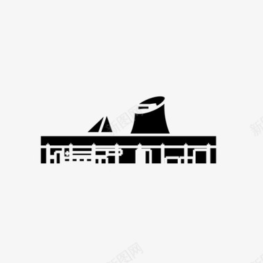 昌迪加尔议会建筑科尔布西耶图标图标