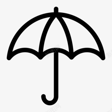 保护伞保险伞安全图标图标