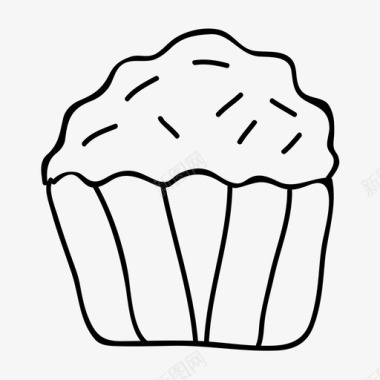 蛋糕纸杯蛋糕食物图标图标
