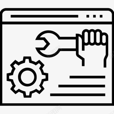 网页主页网站优化开发结构图标图标