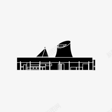 昌迪加尔议会建筑科尔布西耶图标图标