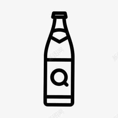 啤酒杯酒类酒瓶图标图标