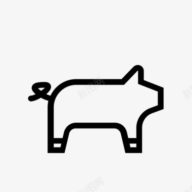农场养猪场图标图标