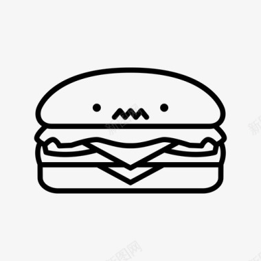 汉堡狂可爱食物图标图标