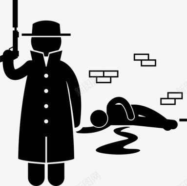 暗杀刺客暗杀杀手图标图标